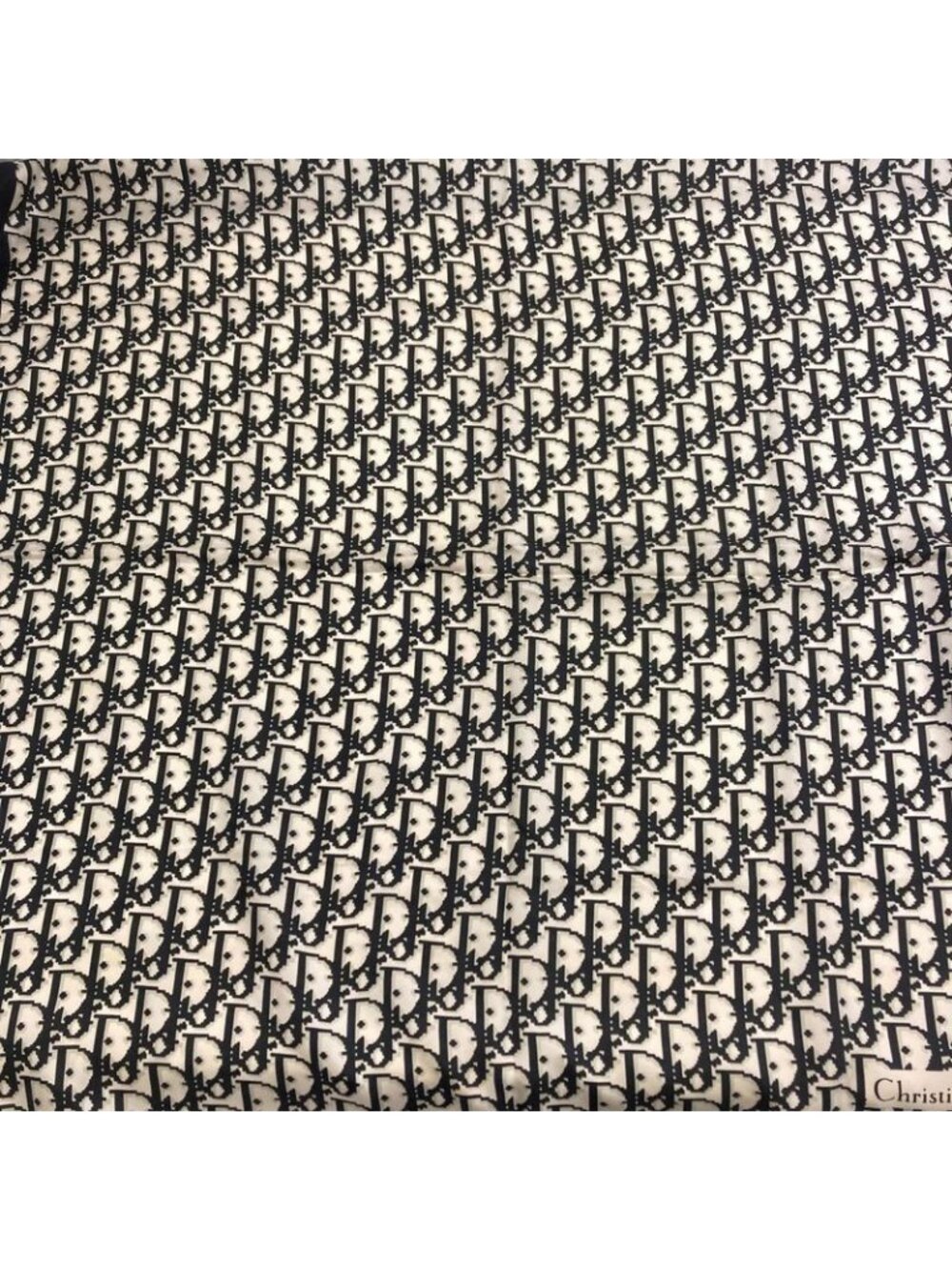 ★SOLD★ Dior Trotter Pattern Scarf Silk - Picture 3 of 11